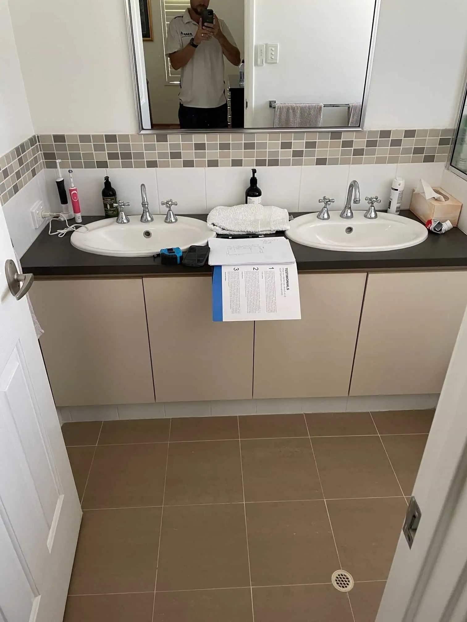 before lux bathroom renovation
