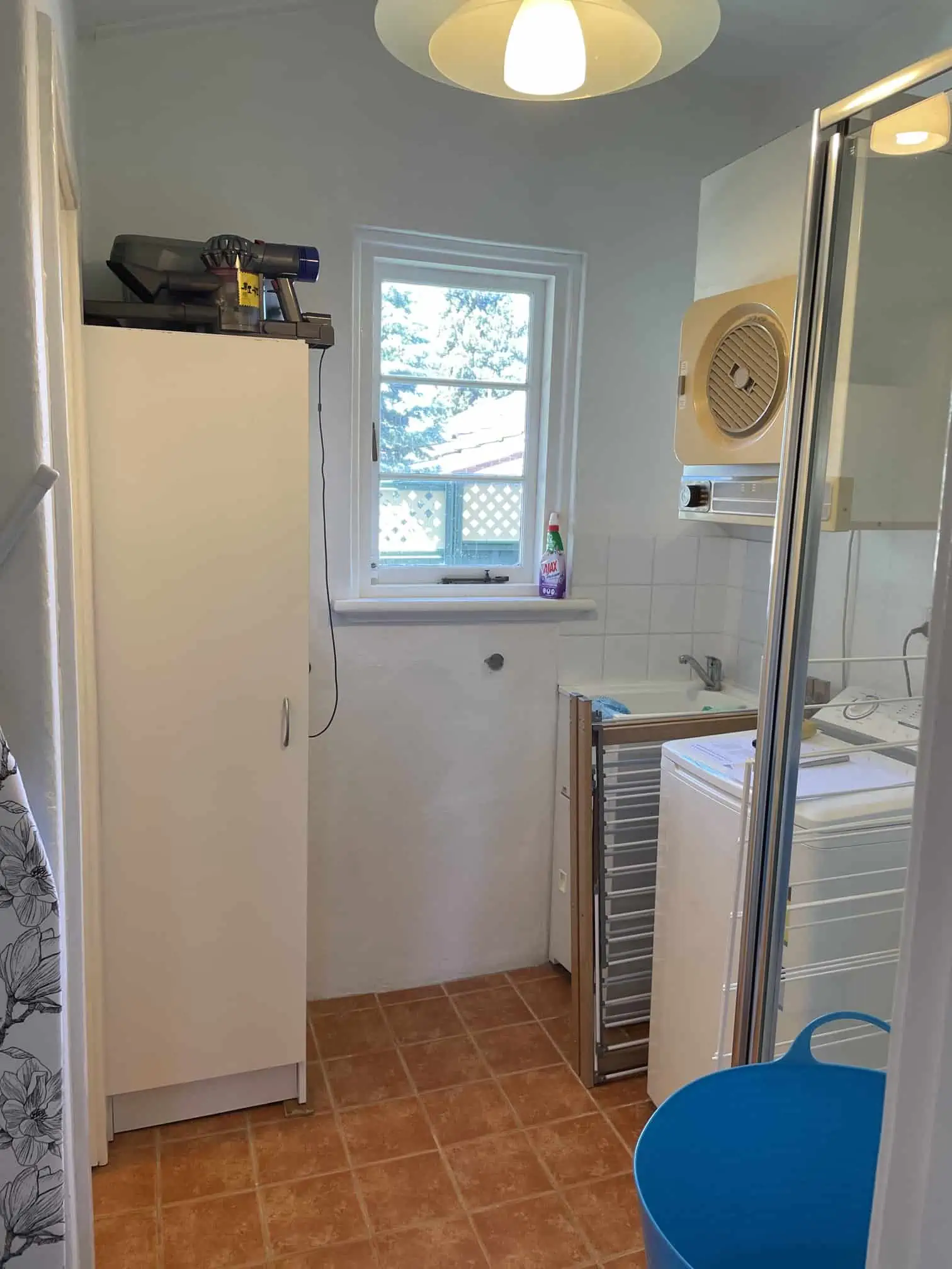 before laundry area renovation