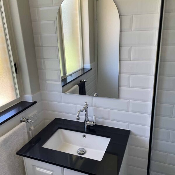 Vanity and church mirror - after